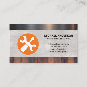 Hand Tools   Wood Metal Material Business Card