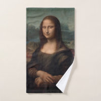 HAND TOWEL : LEONARDO DA VINCI  : THE MONA LISA