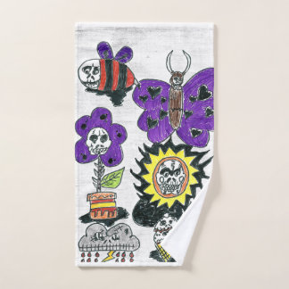 hand towel, pencil drawing. hand towel