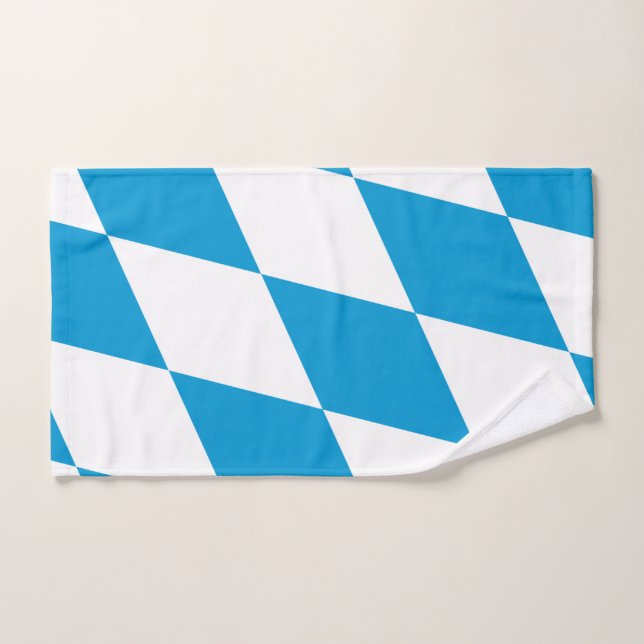 Hand Towel with Flag of Bavaria, Germany (Hand Towel)