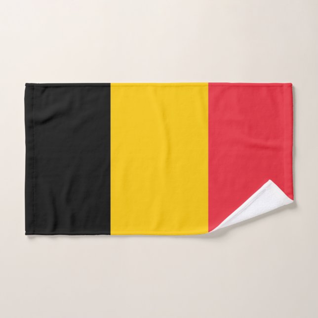 Hand Towel with Flag of Belgium (Hand Towel)