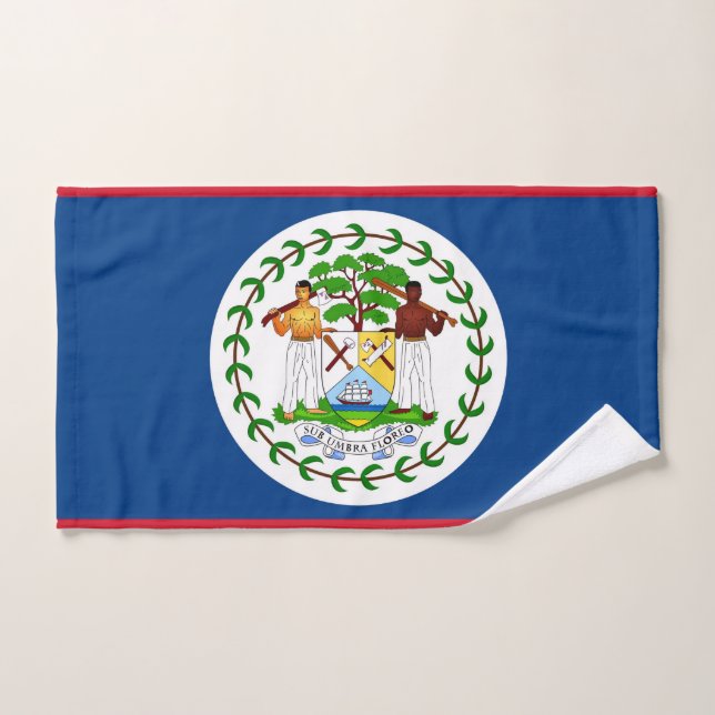 Hand Towel with Flag of Belise (Hand Towel)