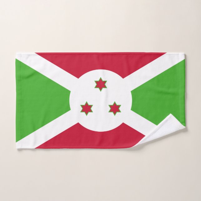 Hand Towel with Flag of Burundi (Hand Towel)
