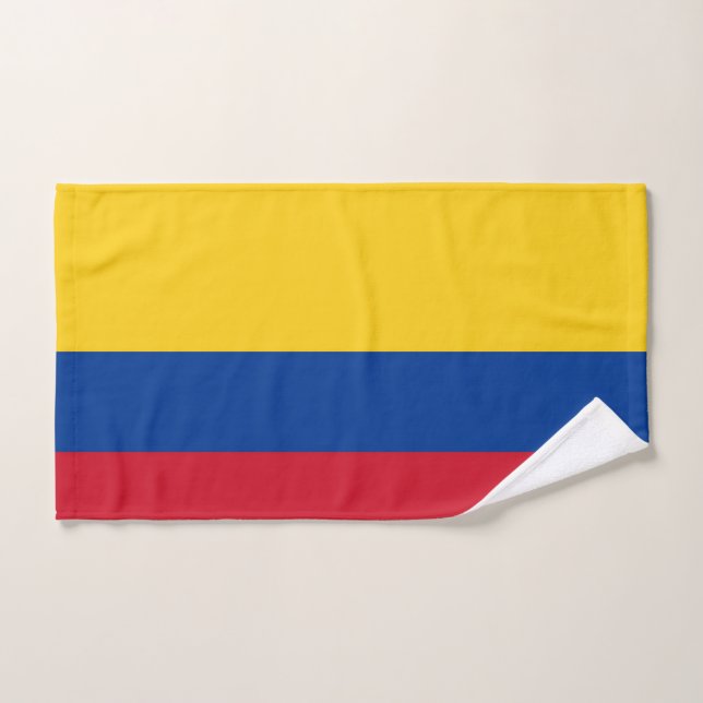 Hand Towel with Flag of Colombia (Hand Towel)