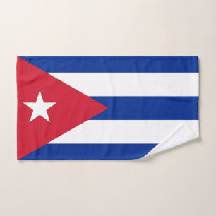 Hand Towel with Flag of Cuba