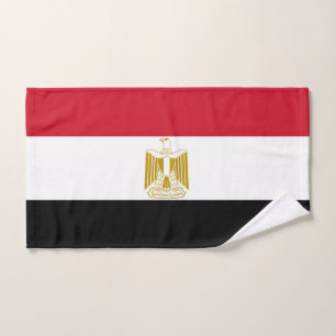 Hand Towel with Flag of Egypt