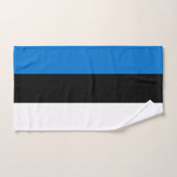 Hand Towel with Flag of Estonia