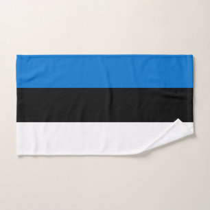 Hand Towel with Flag of Estonia