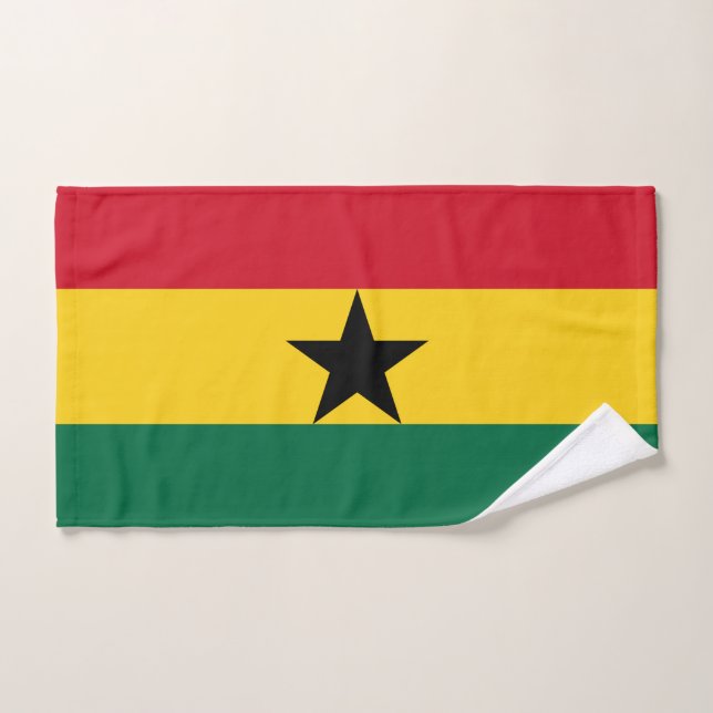 Hand Towel with Flag of Ghana (Hand Towel)