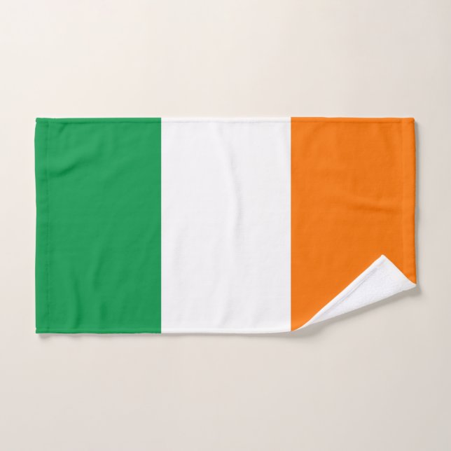 Hand Towel with Flag of Ireland (Hand Towel)