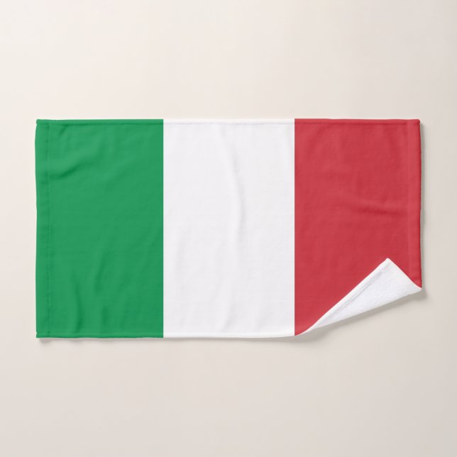 Hand Towel with Flag of Italy (Hand Towel)