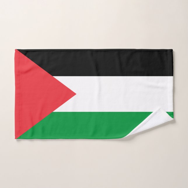 Hand Towel with Flag of Palestine (Hand Towel)