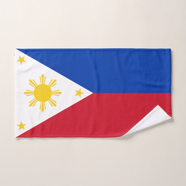 Hand Towel with Flag of Philippines (Hand Towel)