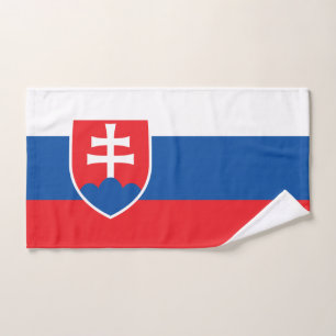 Hand Towel with Flag of Slovakia