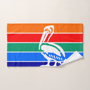 Hand Towel with Flag of St. Petersburg