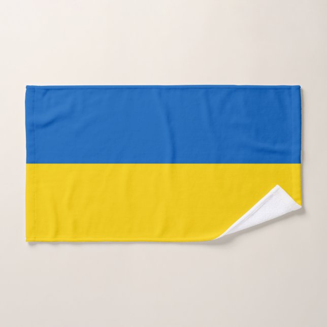 Hand Towel with Flag of Ukraine (Hand Towel)