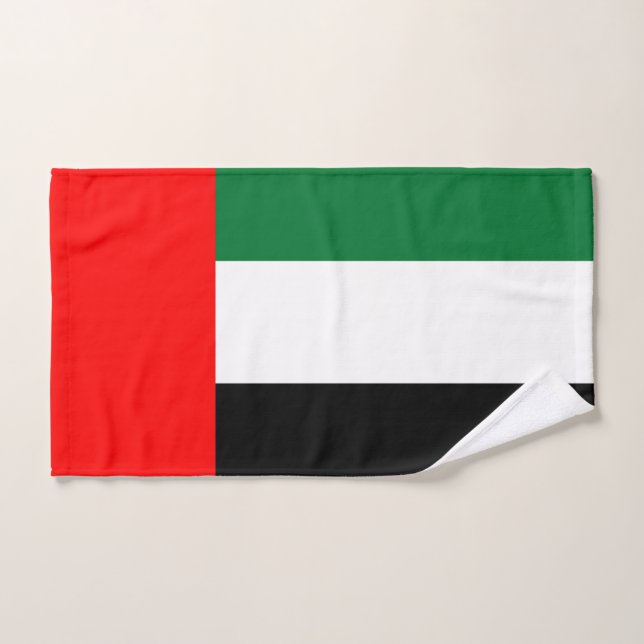 Hand Towel with Flag of United Arab Emirates (Hand Towel)