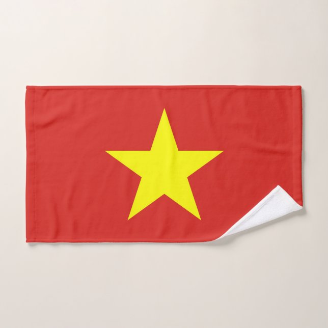 Hand Towel with Flag of Vietnam (Hand Towel)