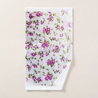 Hand  towel with flowers 