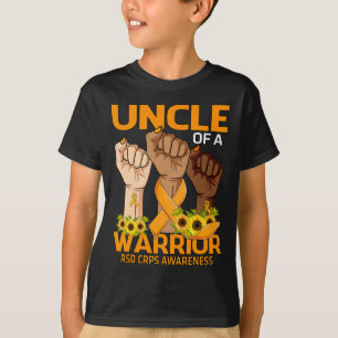 Hand Uncle Of A Warrior RSD CRPS Awareness Sunflow T-Shirt