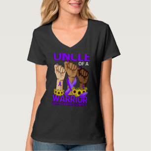 Hand Uncle Of A Warrior Turner Syndrome Awareness T-Shirt