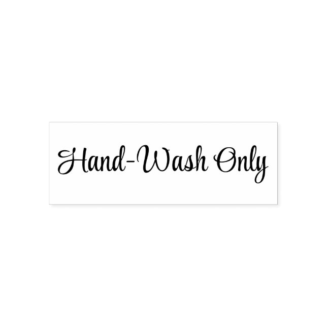 Hand-wash only Stamp (Design)