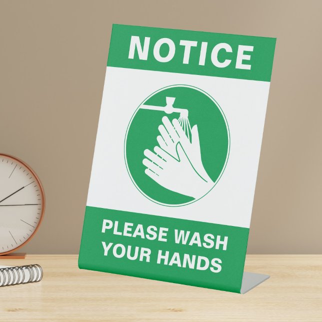 Hand Wash Safety Tabletop Sign (Creator Uploaded)