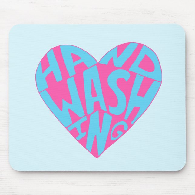 Hand Washing Hand Mouse Mat (Front)
