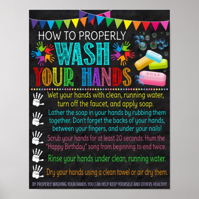 Hand Washing Poster (Front)