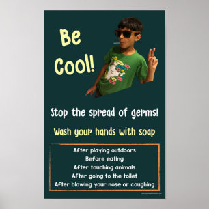 Hand-washing Safety Informational Poster