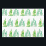 Hand Watercolored Christmas Tree Treats Mix Wrapping Paper Sheet<br><div class="desc">Hand Watercolored Christmas Pattern Themed Wrapping Paper Sheets Great for gift wrapping and crafts.</div>