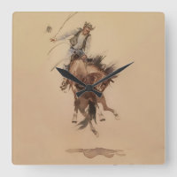 Hand-Whipping a Bronc by Edward Borein
