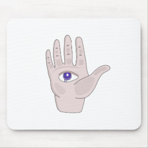 Hand With an Eye Mouse Mat