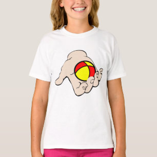 Hand With Juggling Ball Girls T-Shirt