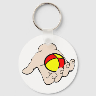 Hand With Juggling Ball Keychain