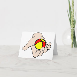 Hand With Juggling Ball Note Cards