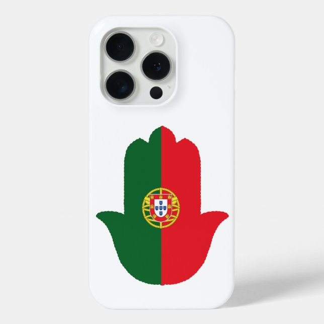 HAND With Portugal Flag Case-Mate iPhone Case (Back)