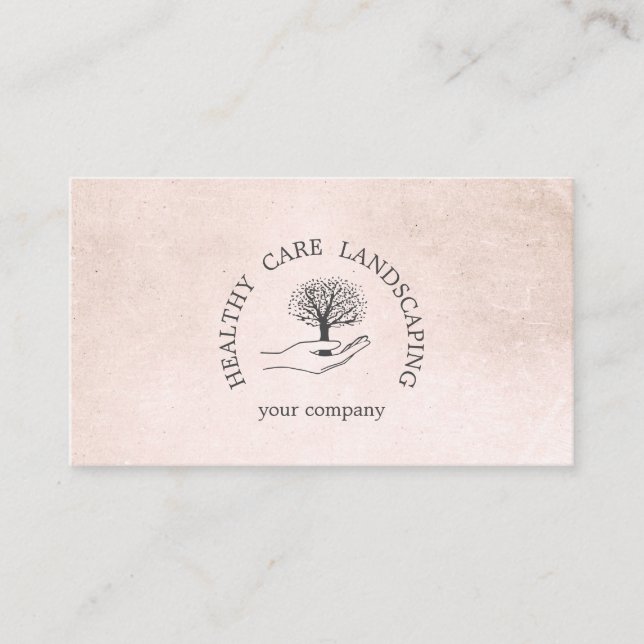 Hand with tree business card (Front)