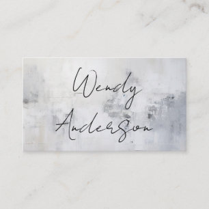 Hand Writing   Textured Wall Business Card