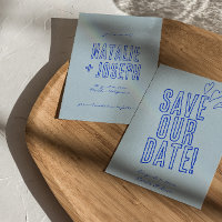 Hand Written Colourful Retro Unique Modern Wedding