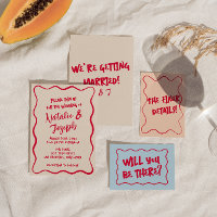 Hand-Written Colourful whimsical Retro Bold Weddin