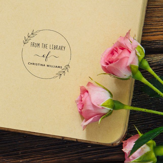 Hand-written Custom Name From The Library Of Self- Self-inking Stamp (Creator Uploaded)