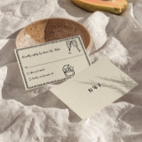 Hand Written Drawn Vintage Unique Quirky Wedding 