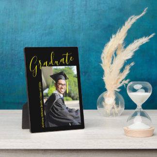 Hand Written Graduate Photo 5 x 7 Desktop Plaque