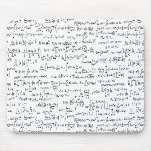 Hand Written Math Equations // Mouse Mat