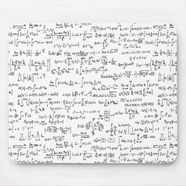 Hand Written Math Equations // Mouse Mat (Front)