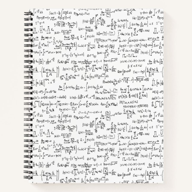 Hand Written Math Equations // Notebook (Front)