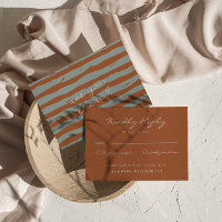 Hand Written Pinstripes Whimsical Fall Wedding