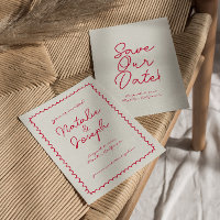 Hand-Written Retro Colourful Unique Funky Wedding