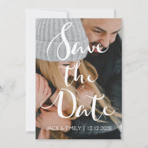 Hand Written Script Save the Date Card